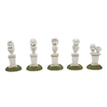 Set de miniaturas de los bustos cantantes La Mansión Embrujada por Department 56