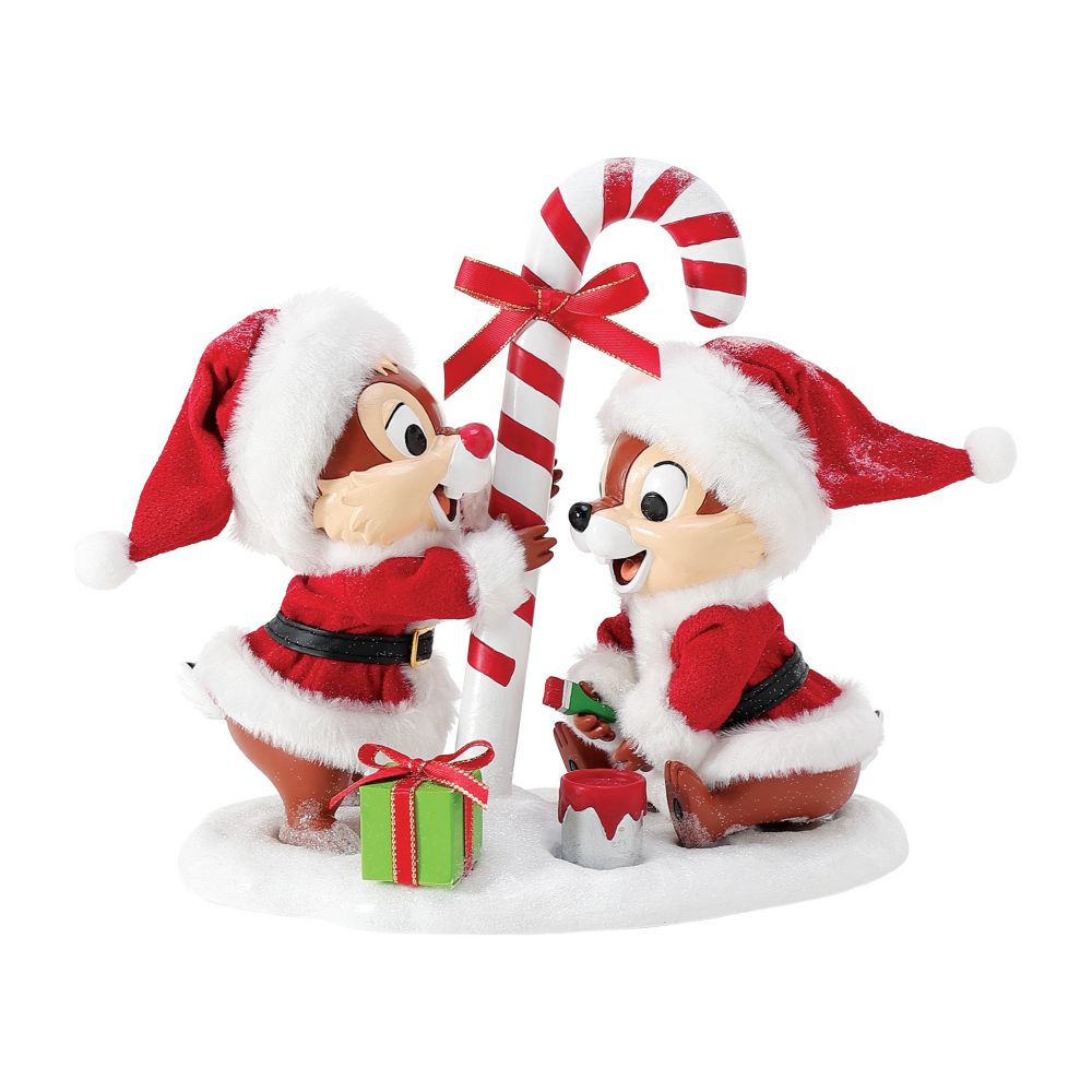Figura navideña "Dos dulces" Chip 'n Dale por Department 56 Possible Dreams