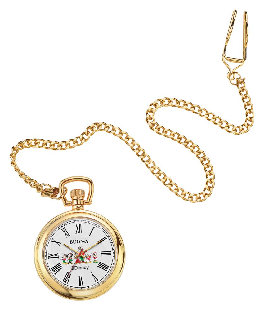 Reloj de bolsillo navideño Mickey Mouse y sus amigos por Bulova