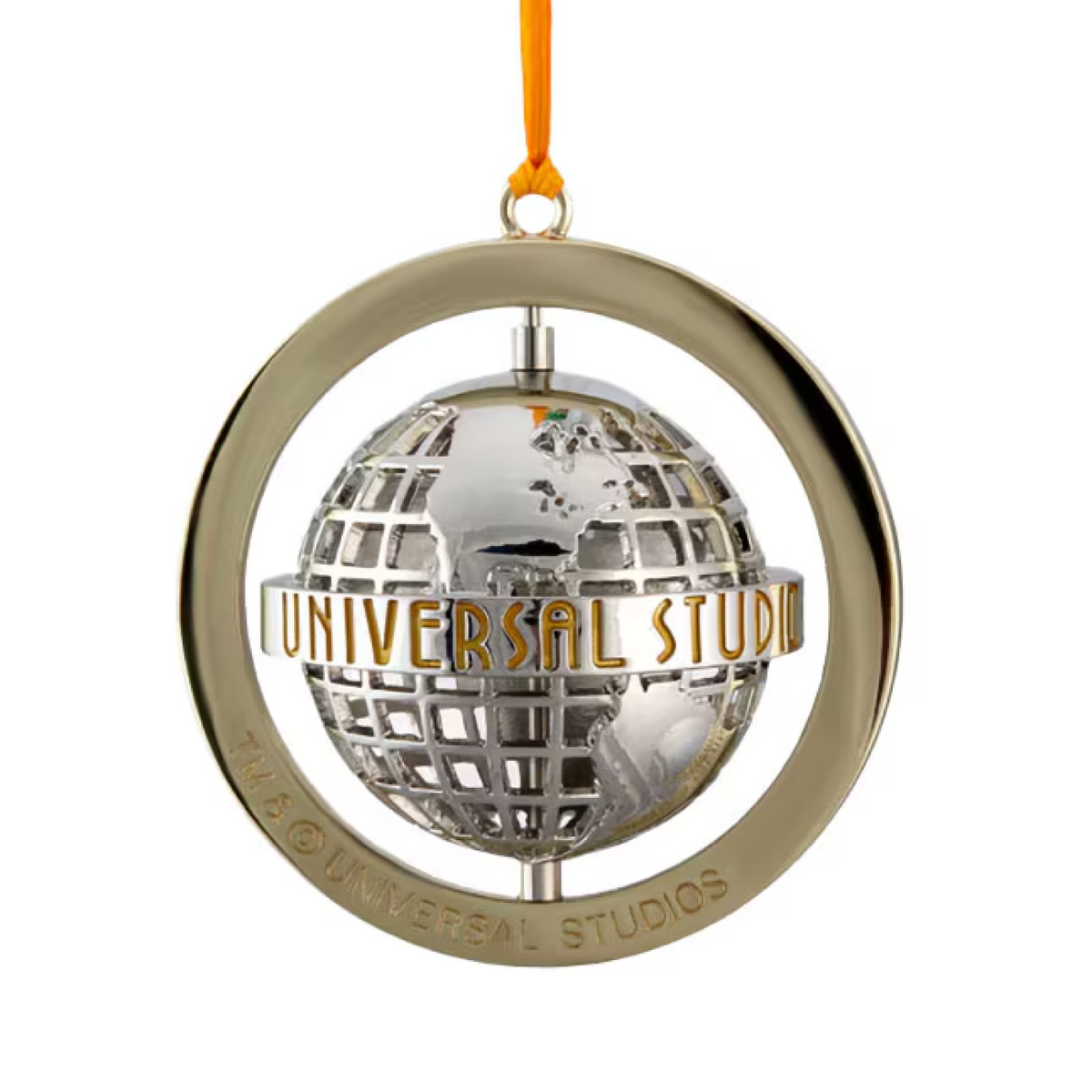 Universal Studios Grid Globe Spinner Ornament