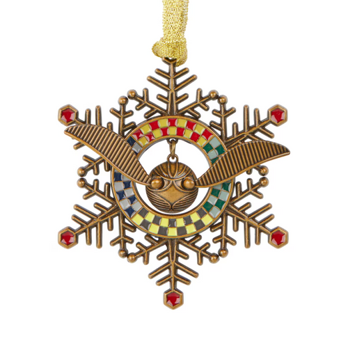 Golden Snitch Snowflake Ornament