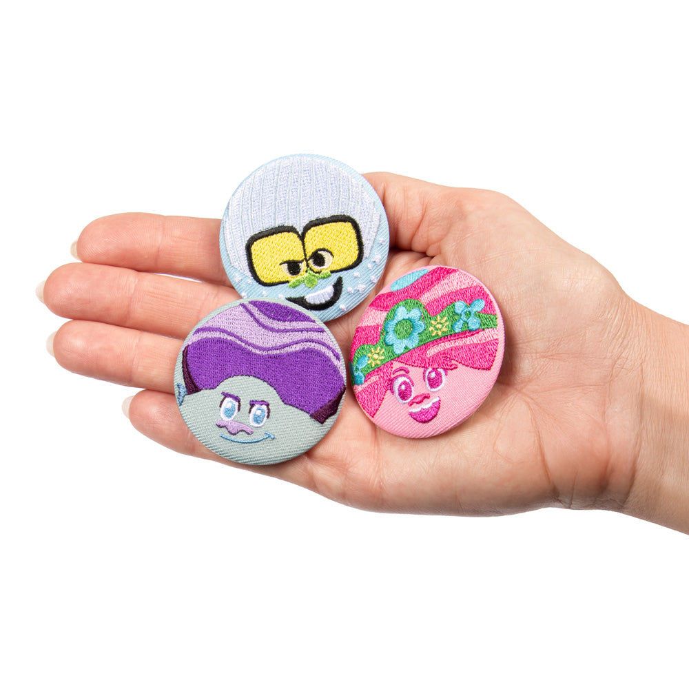 Set de 3 botones bordados – Trolls