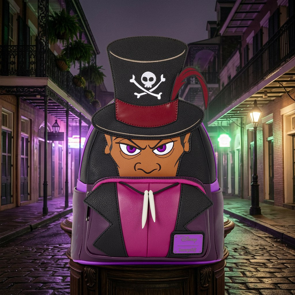 Mini mochila cosplay Dr. Facilier Tiana y el Sapo