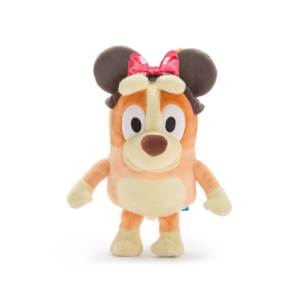 Peluche Bingo con cintillo de orejas Minnie Mouse – Bluey – Pequeño 11"