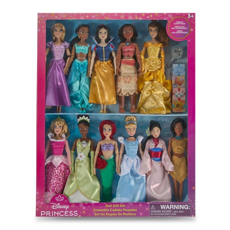 Disney Princess Classic Doll Collection Gift Set – 10 1/2'' to 11 1/2''