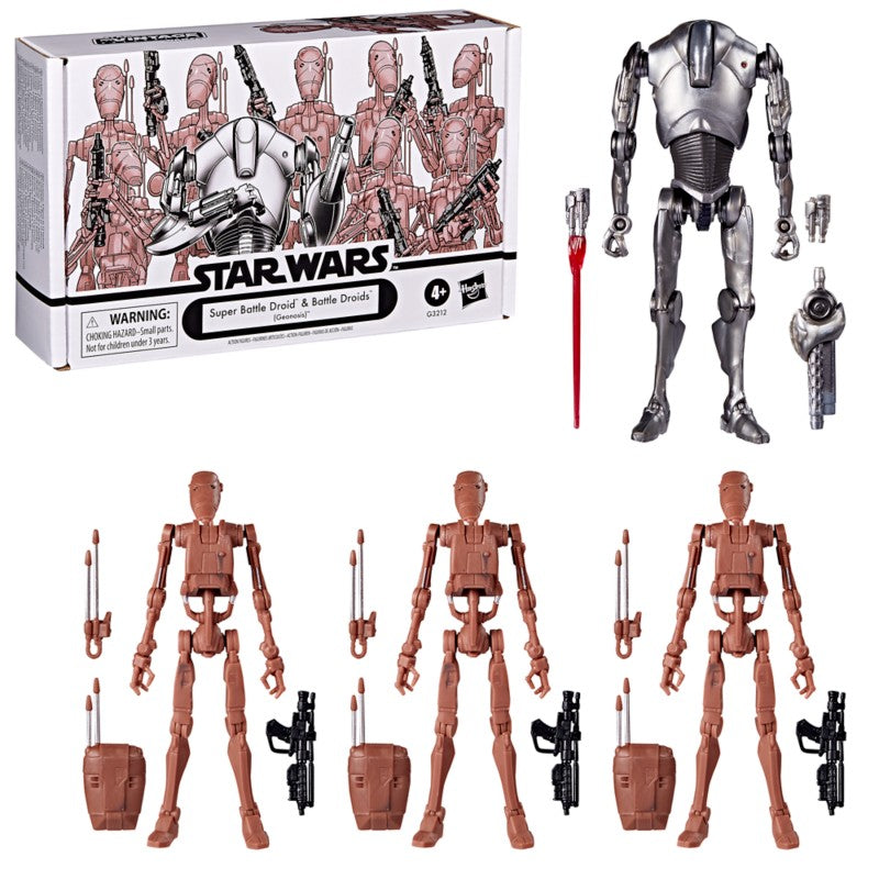 Star Wars: The Vintage Collection Super Battle Droid & Battle Droids Action Figure Set