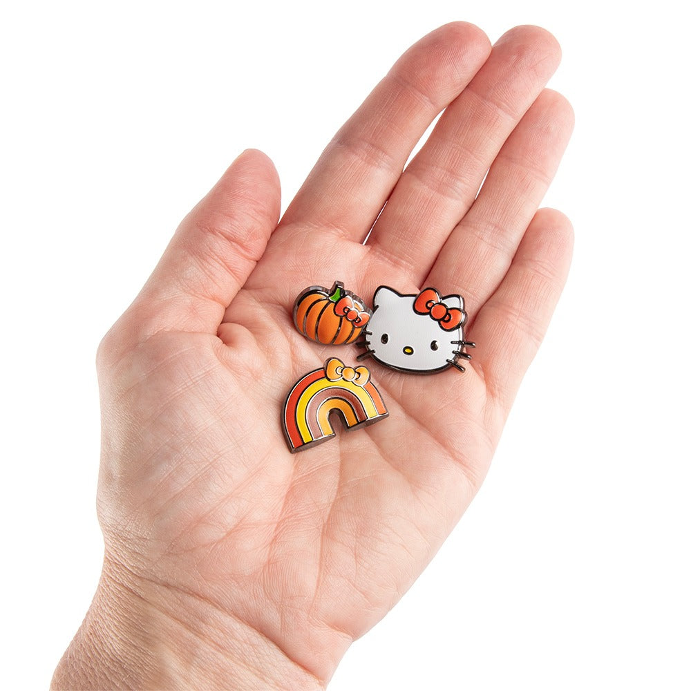 Set de 3 mini pines Hello Kitty Pumpkin Spice