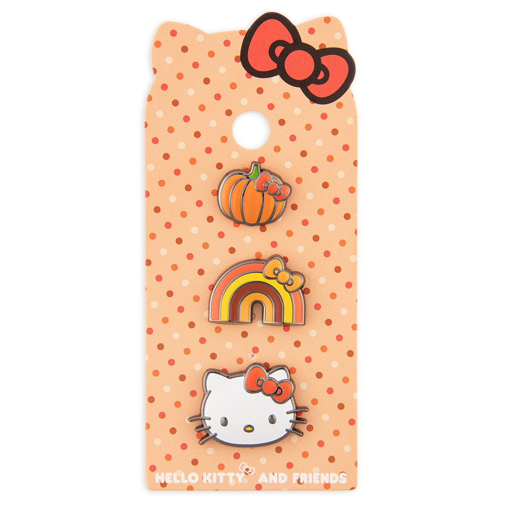 Set de 3 mini pines Hello Kitty Pumpkin Spice