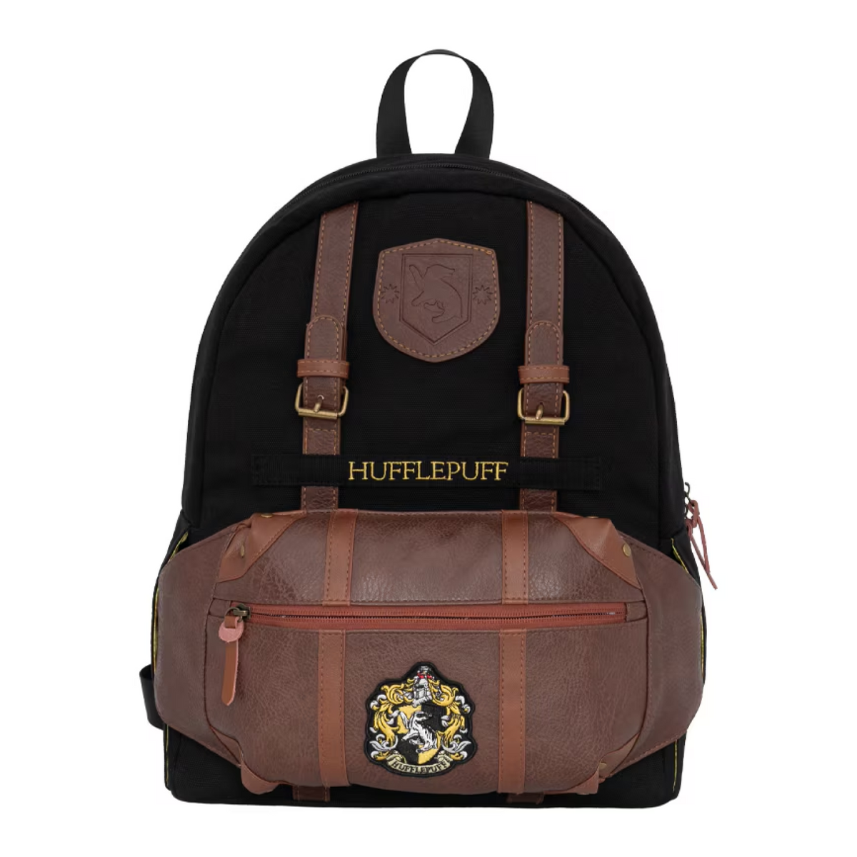 Hufflepuff Crest Backpack with Removable Waist Bag