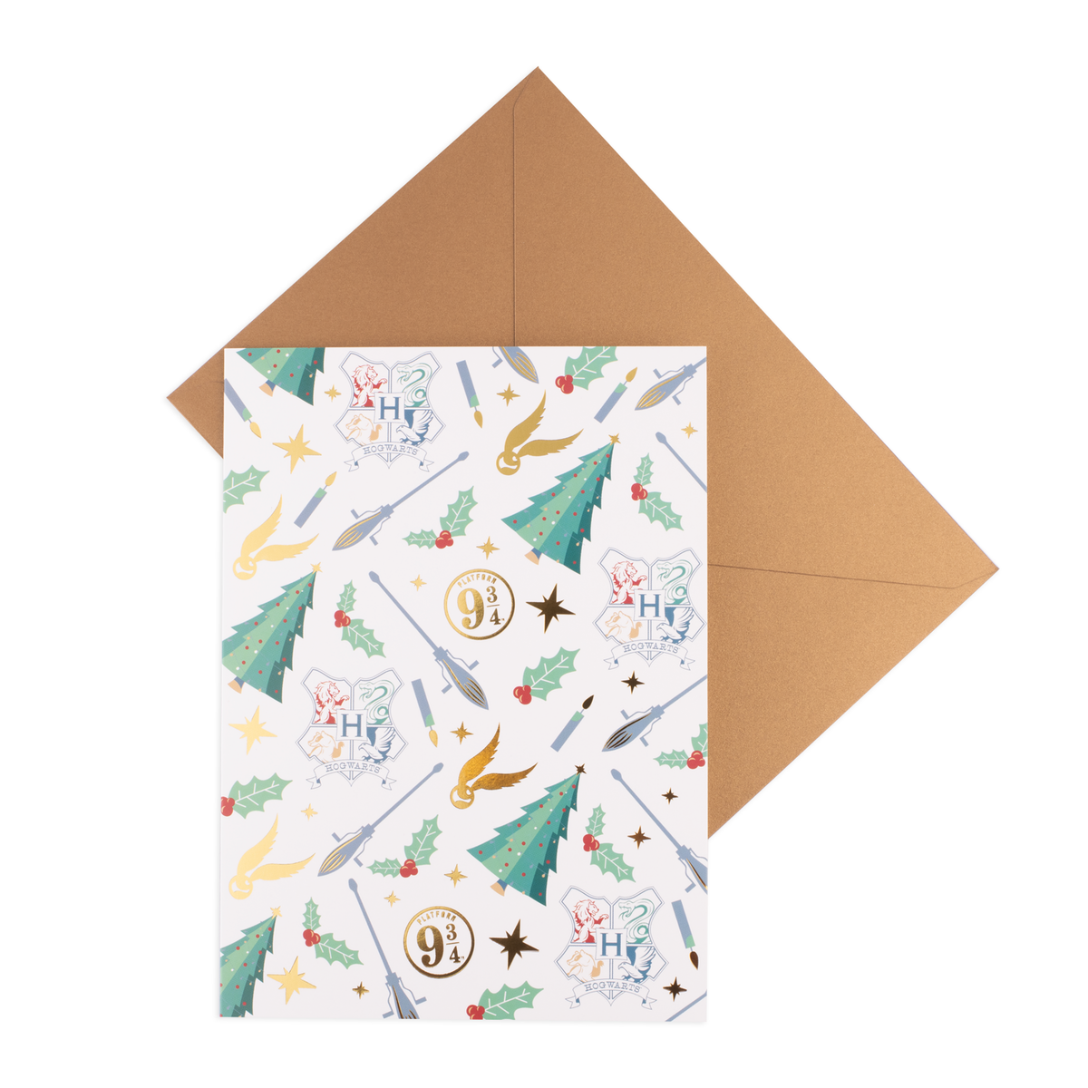 Harry Potter Holiday Greeting Card Holiday Patterned