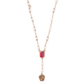 Harry Potter Necklace of Gryffindor Crest with Pearl