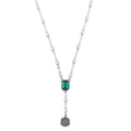 Harry Potter Necklace of Slytherin Crest with Pearl