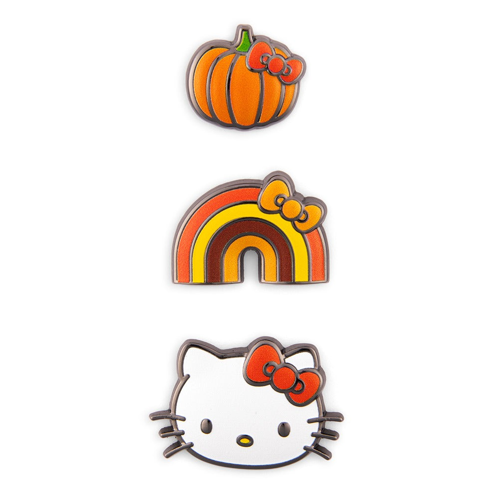 Set de 3 mini pines Hello Kitty Pumpkin Spice