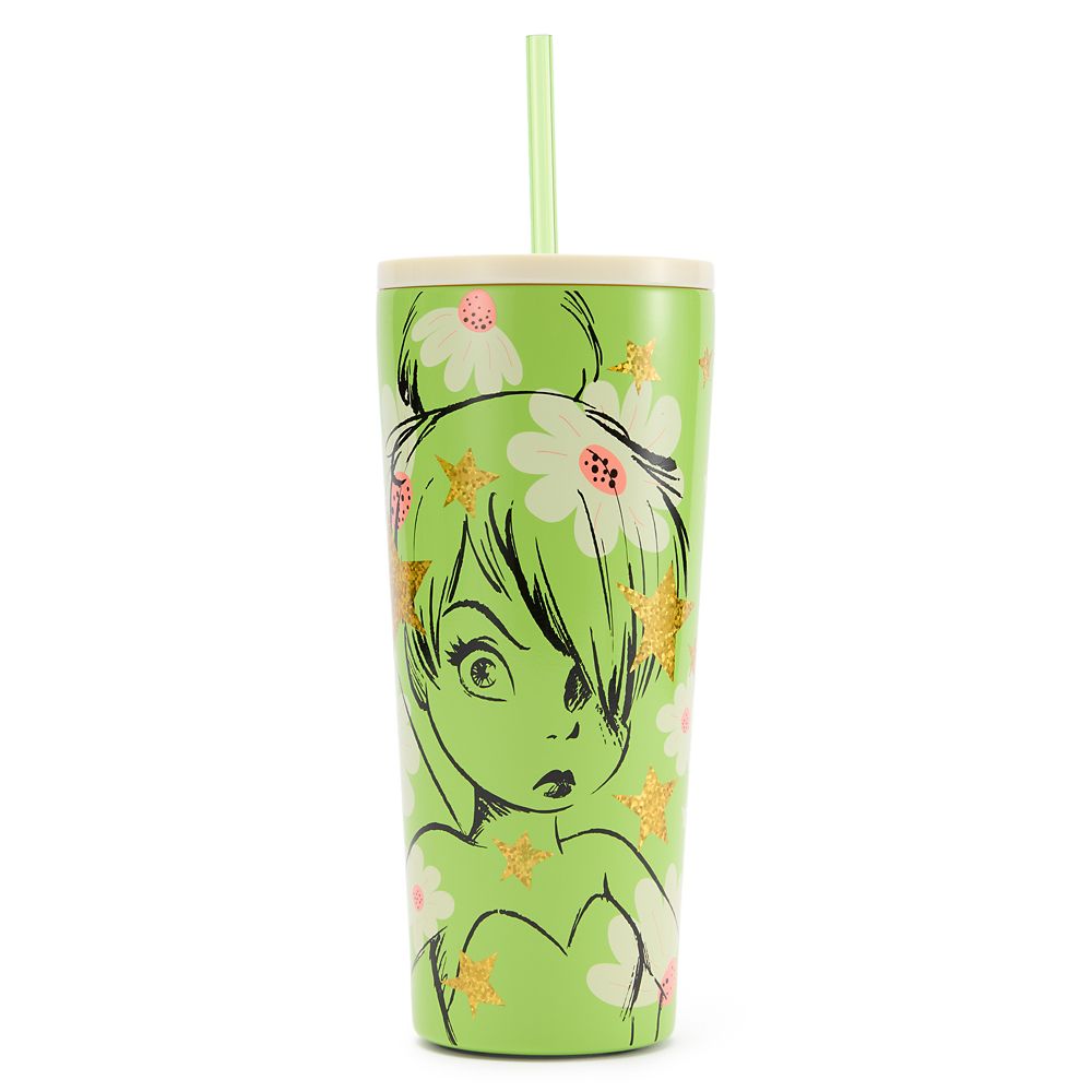 Vaso térmico de acero inoxidable con bombilla Tinker Bell 20 oz. – Peter Pan
