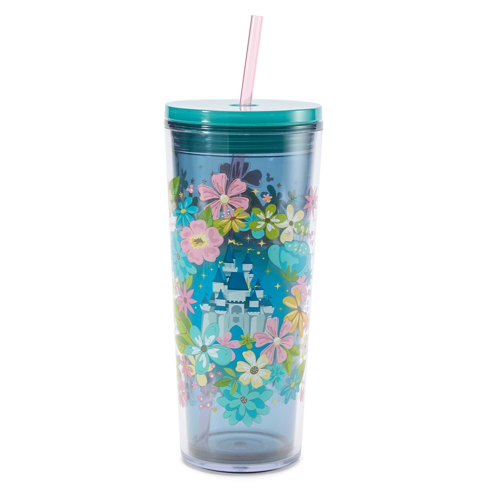 Vaso térmico de viaje con bombilla Castillo de Fantasyland 24 oz.
