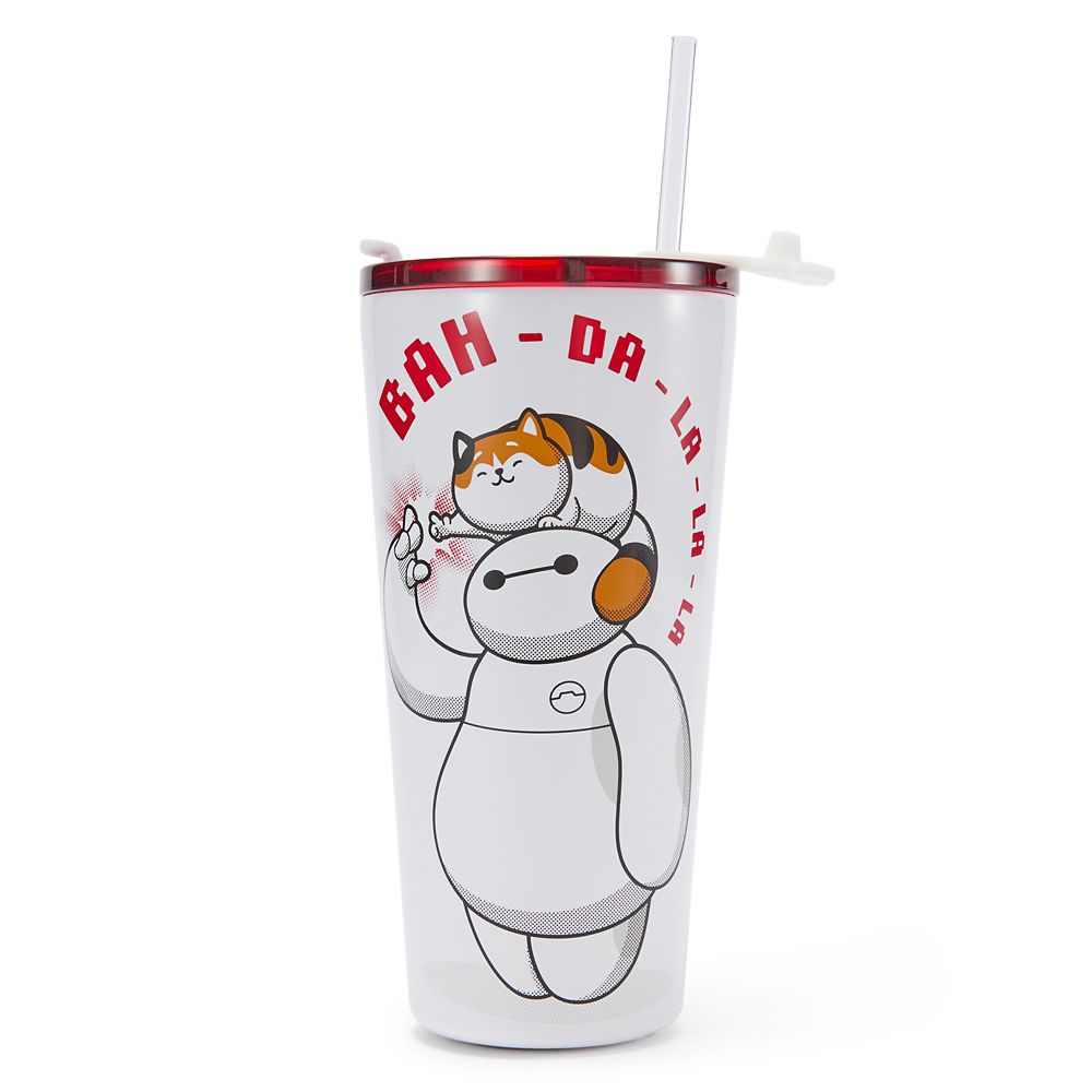 Vaso térmico de acero inoxidable con bombilla Baymax y Mochi 19 oz. – Grandes Héroes