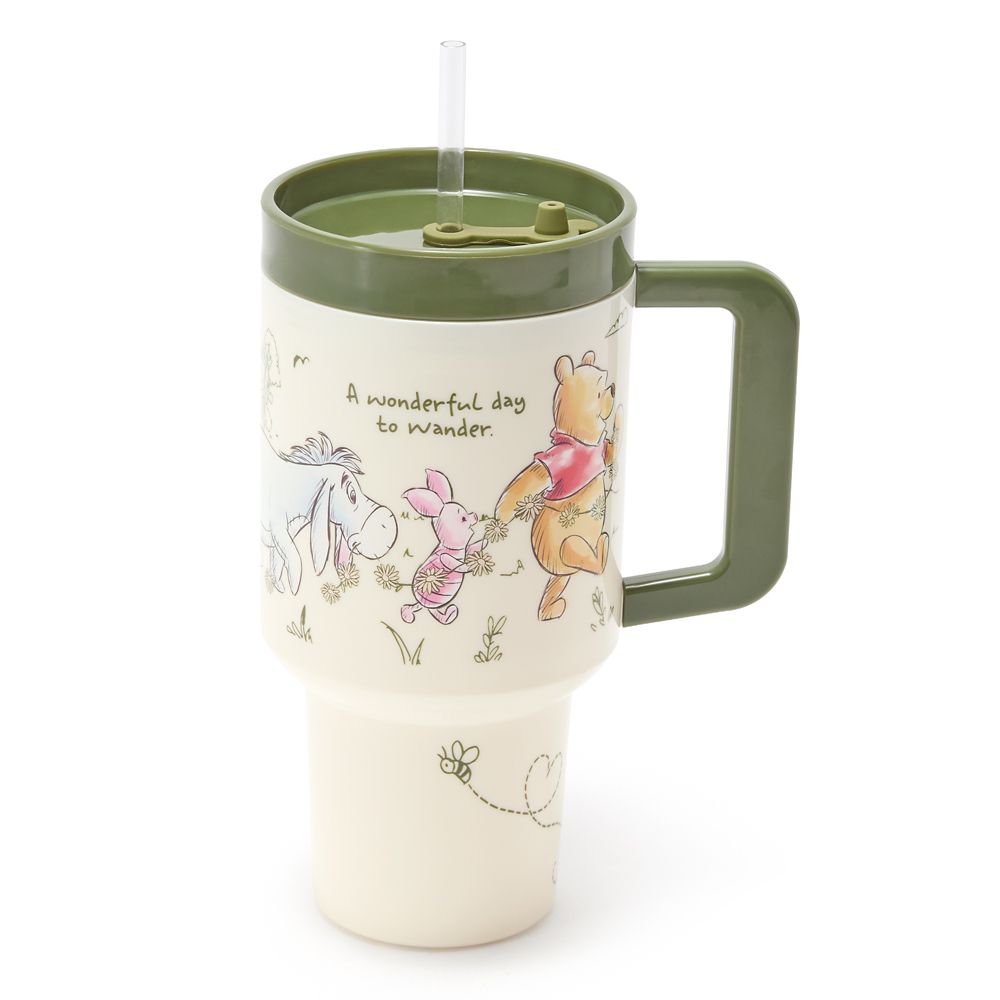 Vaso de viaje con bombilla Winnie Pooh y sus amigos 33 oz.