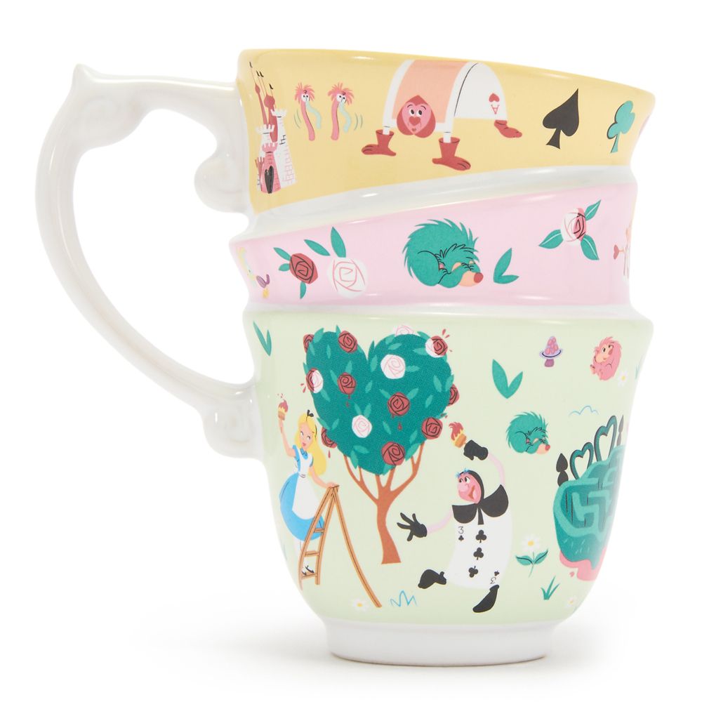 Taza Tazas de Té Apiladas Alicia en el País de las Maravillas