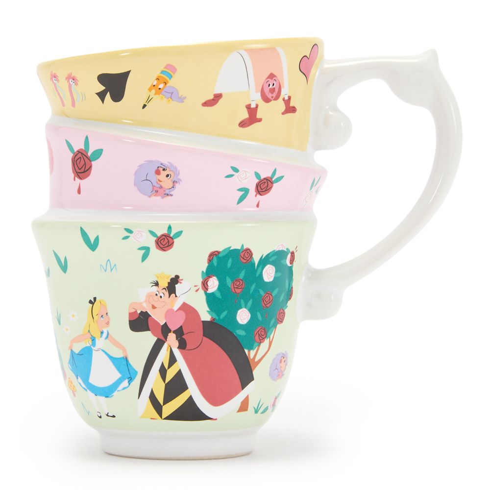 Taza Tazas de Té Apiladas Alicia en el País de las Maravillas