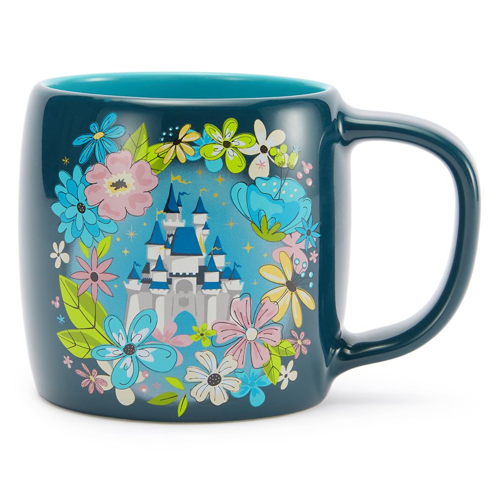 Taza Castillo de Fantasyland floral