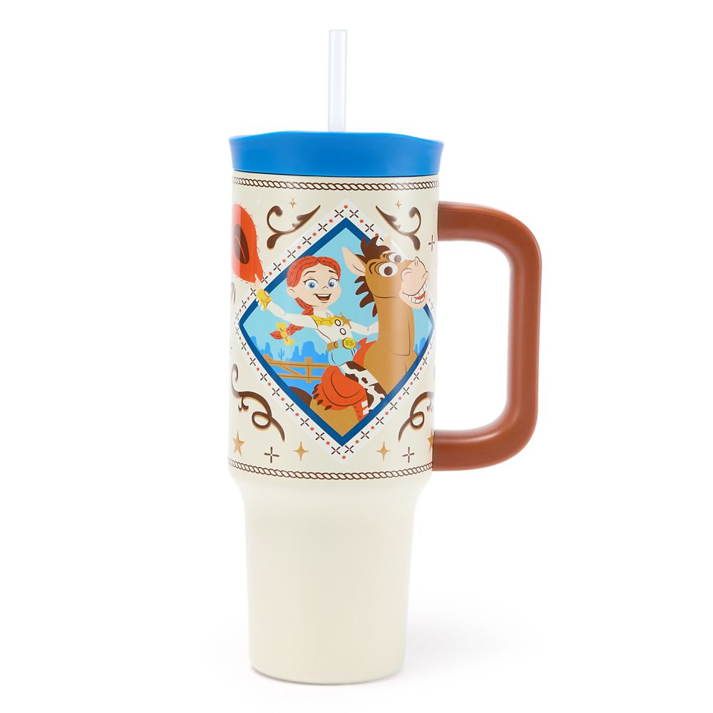 Vaso térmico de viaje de acero inoxidable con bombilla Jessie y Bullseye 30 oz. – Toy Story 5