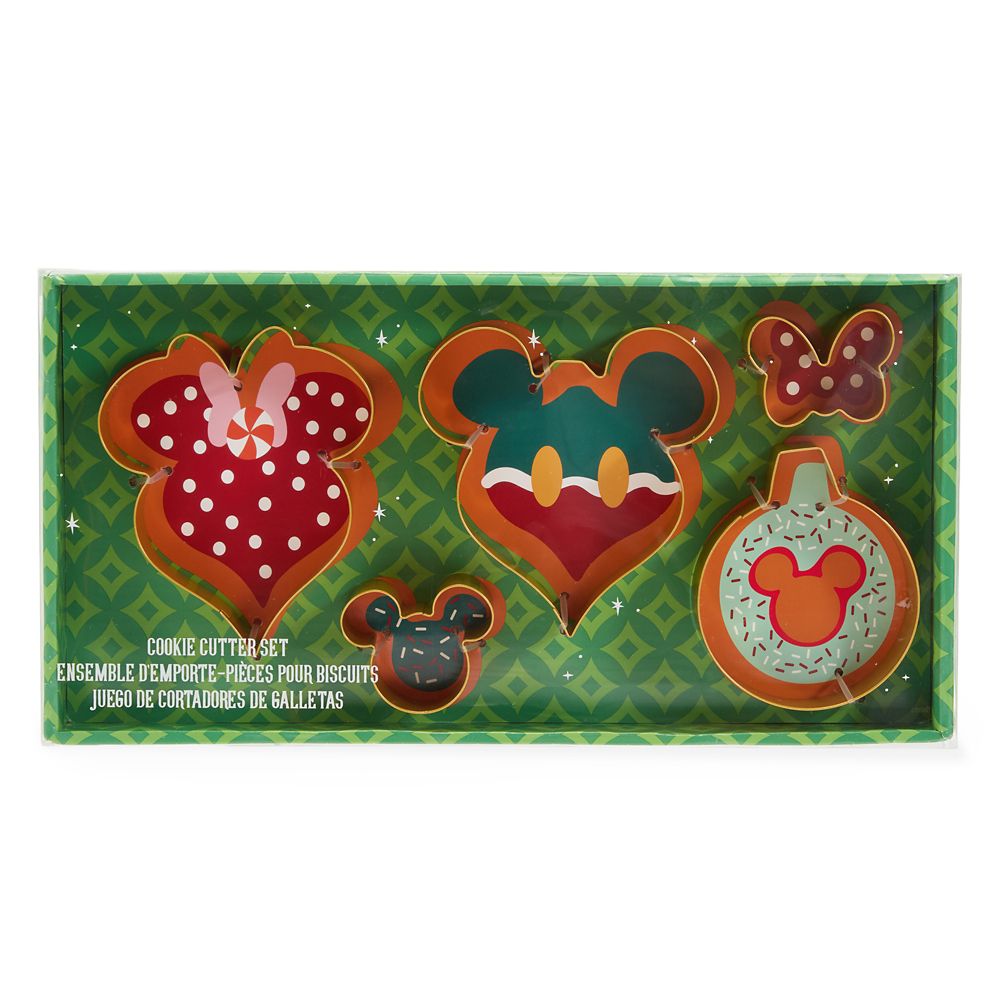 Set de cortadores de galletas navideños Mickey y Minnie Mouse