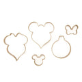 Set de cortadores de galletas navideños Mickey y Minnie Mouse