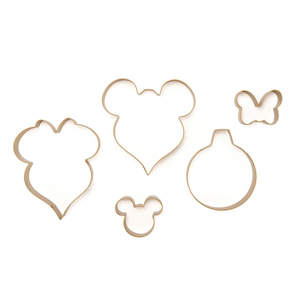 Set de cortadores de galletas navideños Mickey y Minnie Mouse
