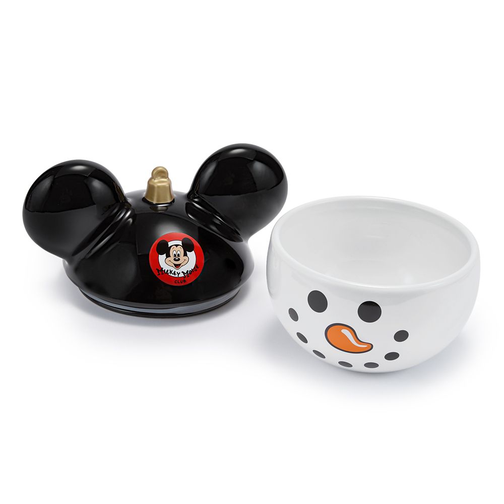 Galletero adorno navideño muñeco de nieve Mickey Mouse Club