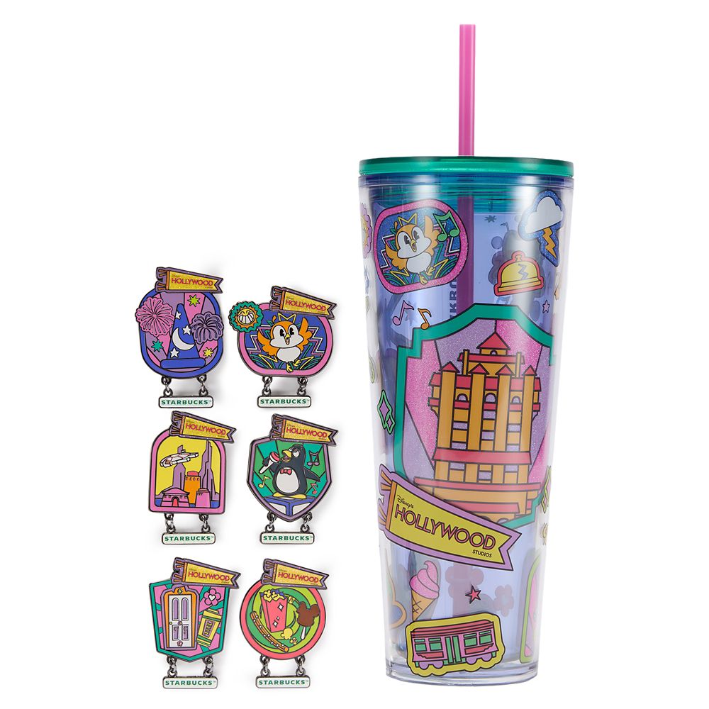 Vaso térmico Starbucks Disney's Hollywood Studios 24 oz. con pin sorpresa – 2 pzas. – Walt Disney World