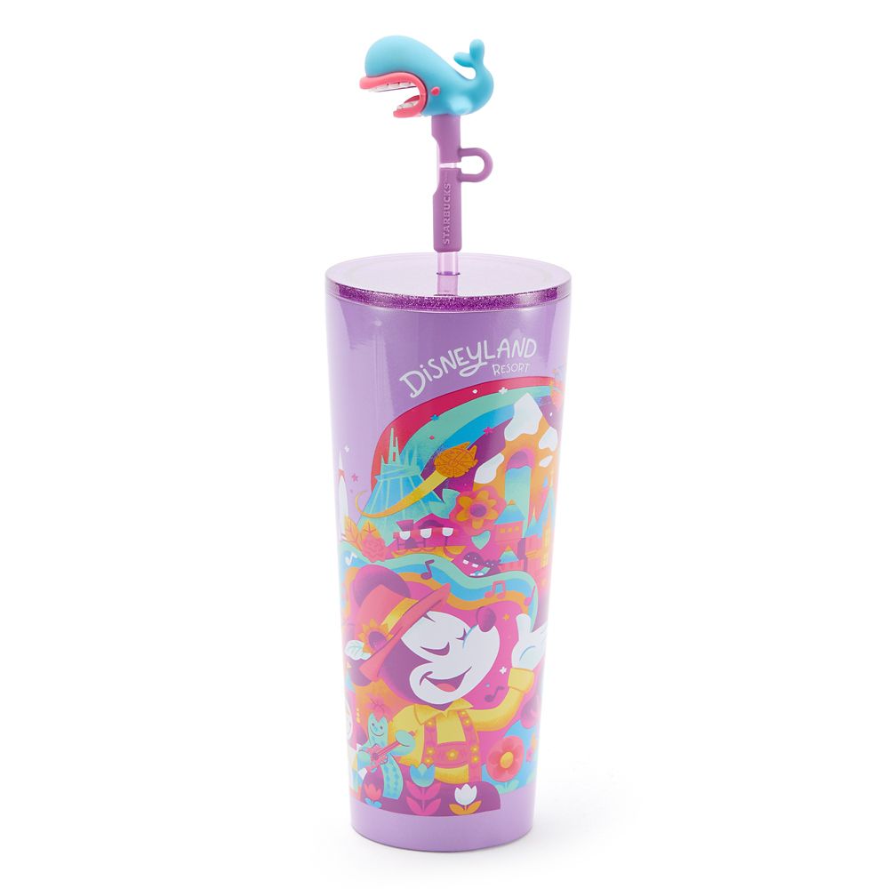 Vaso térmico de viaje de acero inoxidable con bombilla Starbucks® Disneyland 24 oz.