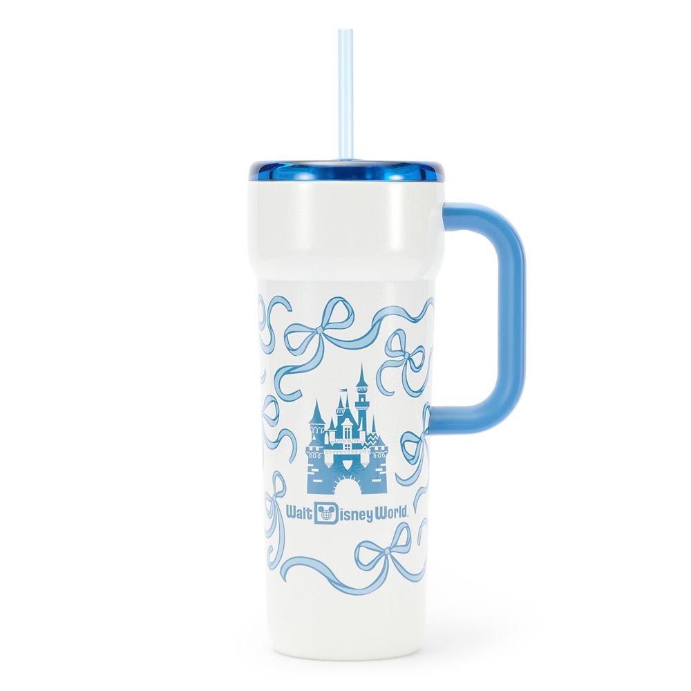 Vaso térmico de viaje de acero inoxidable con bombilla Starbucks® Walt Disney World 24 oz. – Azul