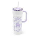Vaso térmico de viaje de acero inoxidable con bombilla Starbucks® Disneyland 24 oz. – Lavanda
