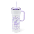 Vaso térmico de viaje de acero inoxidable con bombilla Starbucks® Walt Disney World 24 oz. – Lavanda