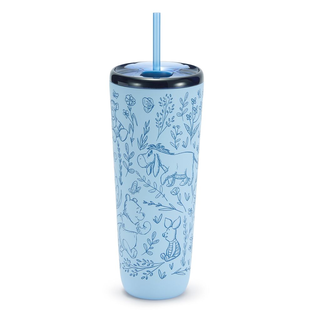Vaso térmico de viaje de acero inoxidable con bombilla Starbucks® Winnie Pooh y sus amigos 24 oz.