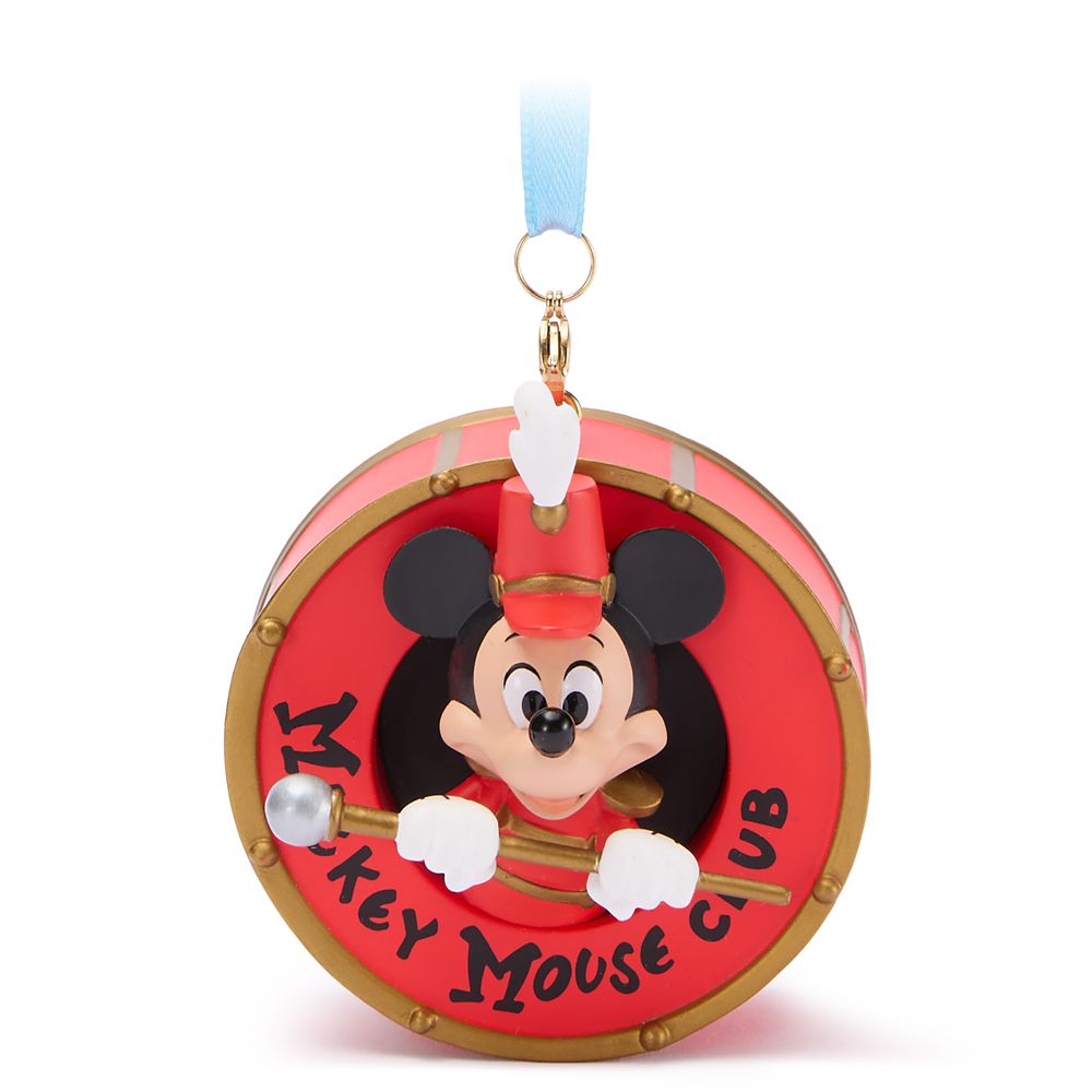 Adorno navideño Sketchbook tambor 70.º aniversario El Club de Mickey Mouse