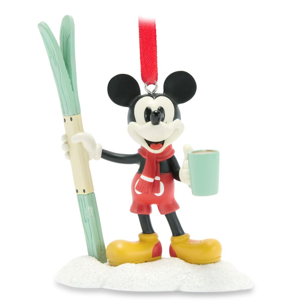 Adorno Figura Mickey Mouse con Esquíes