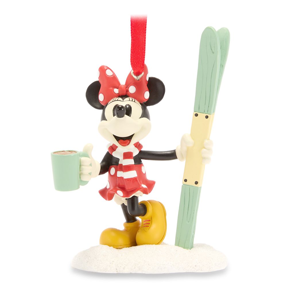 Adorno Figura Minnie Mouse con Esquíes