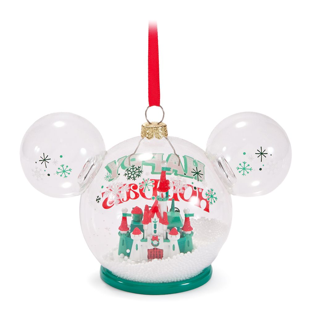 Adorno Esfera de Vidrio Ícono Mickey Mouse Castillo de Fantasyland 2026