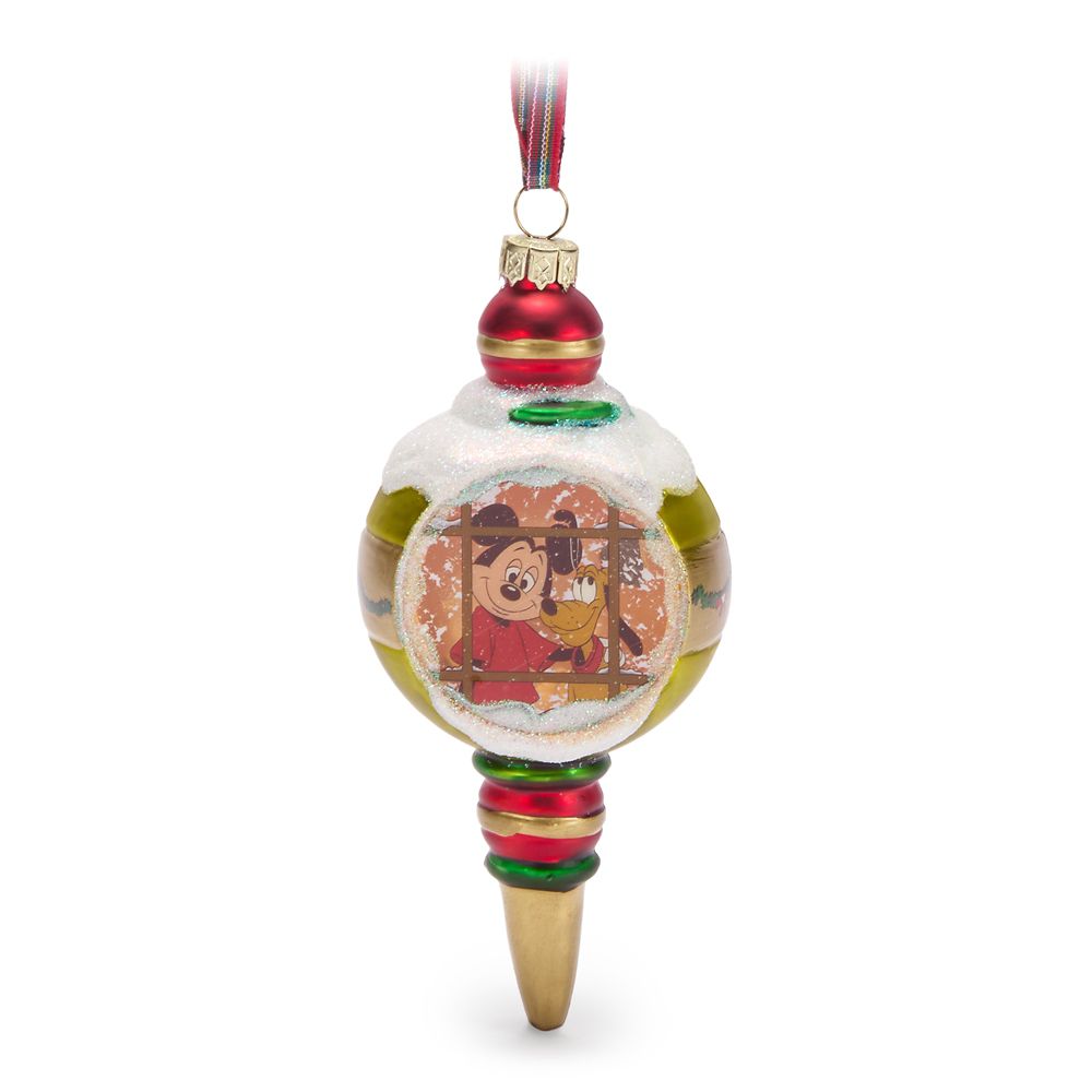 Adorno Gota de Vidrio Mickey Mouse y Pluto – El Árbol de Navidad de Pluto