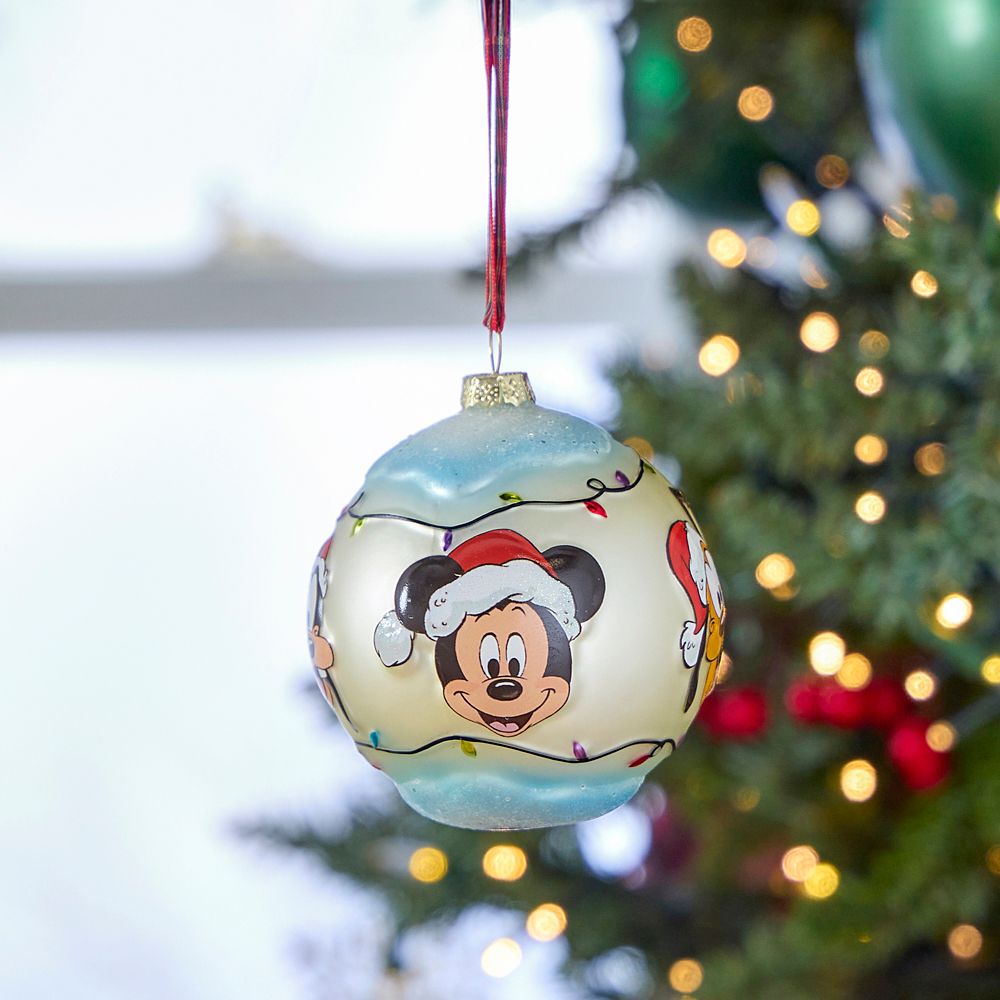 Adorno Esfera de Vidrio Mickey Mouse y sus Amigos