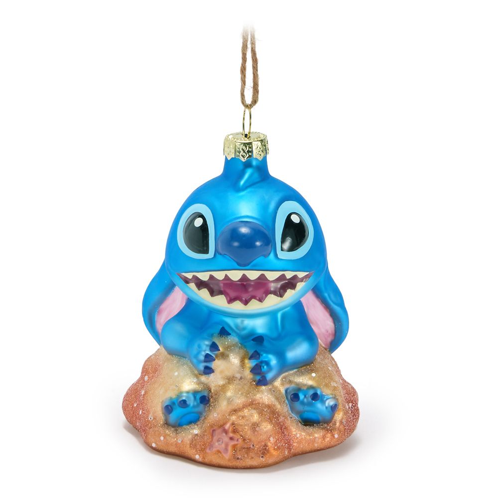 Adorno navideño de vidrio Stitch – Lilo y Stitch
