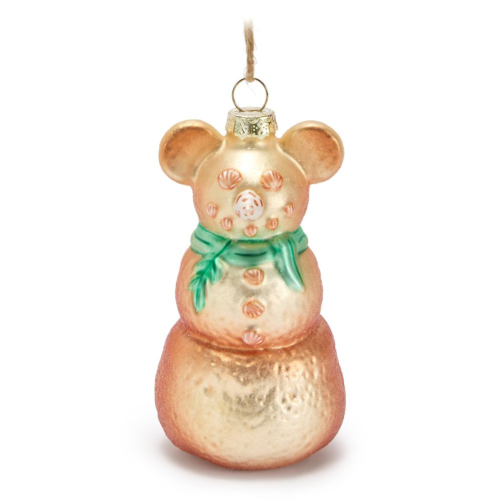 Adorno navideño de vidrio Mickey Mouse Hombre de Arena