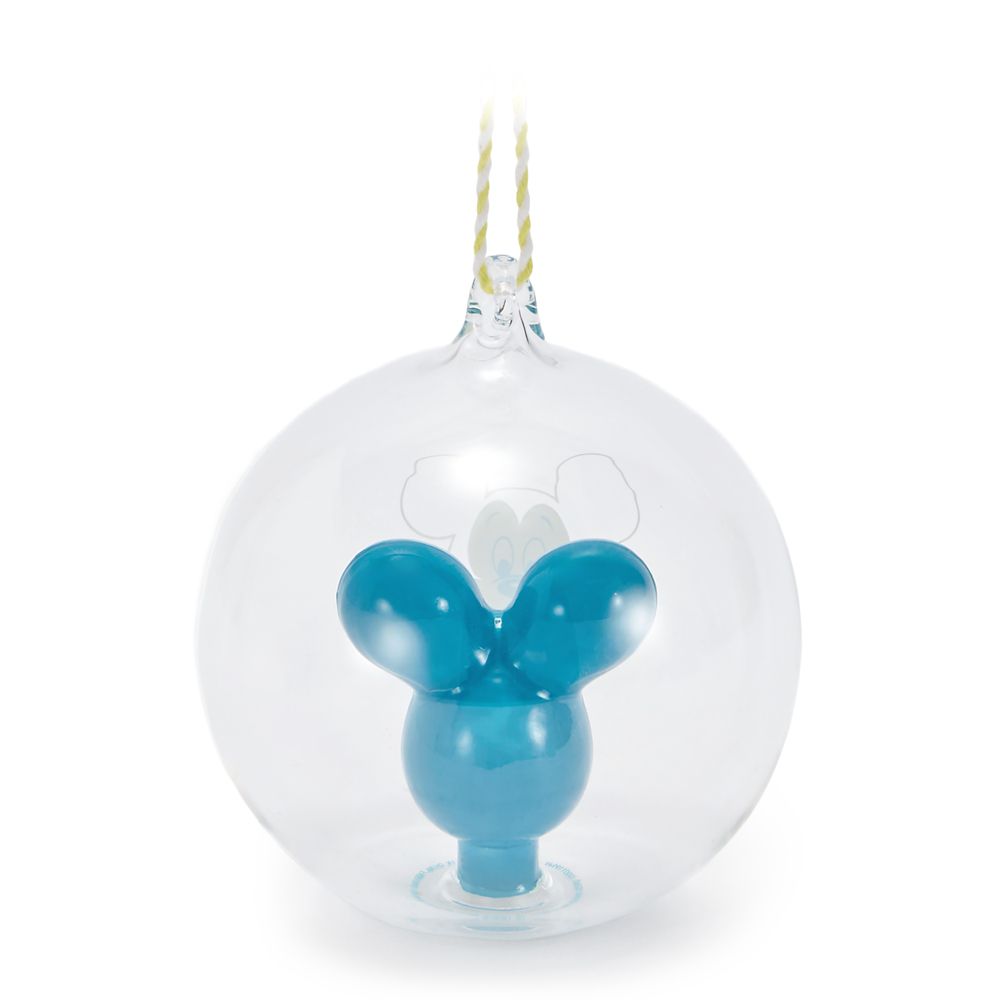 Adorno Esfera de Vidrio Globo Mickey Mouse