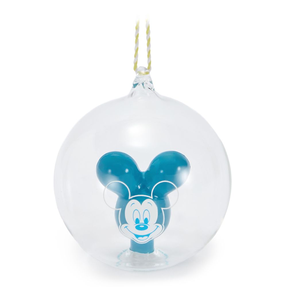 Adorno Esfera de Vidrio Globo Mickey Mouse