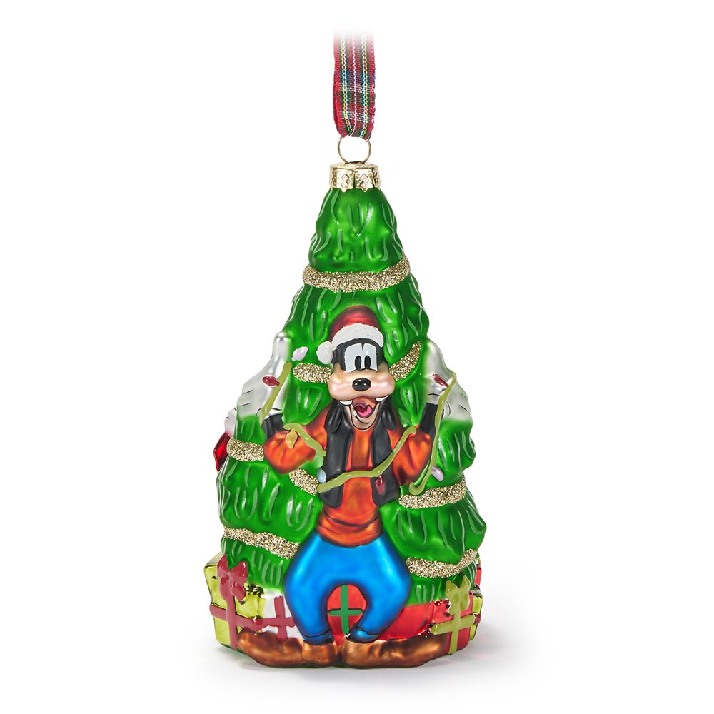 Adorno de Vidrio Pato Donald y Goofy