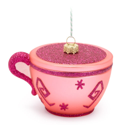 Adorno de Vidrio Taza de Té Fiesta del Té – Alicia en el País de las Maravillas