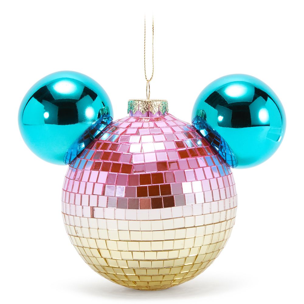 Adorno Esfera Disco Espejada Ícono Mickey Mouse