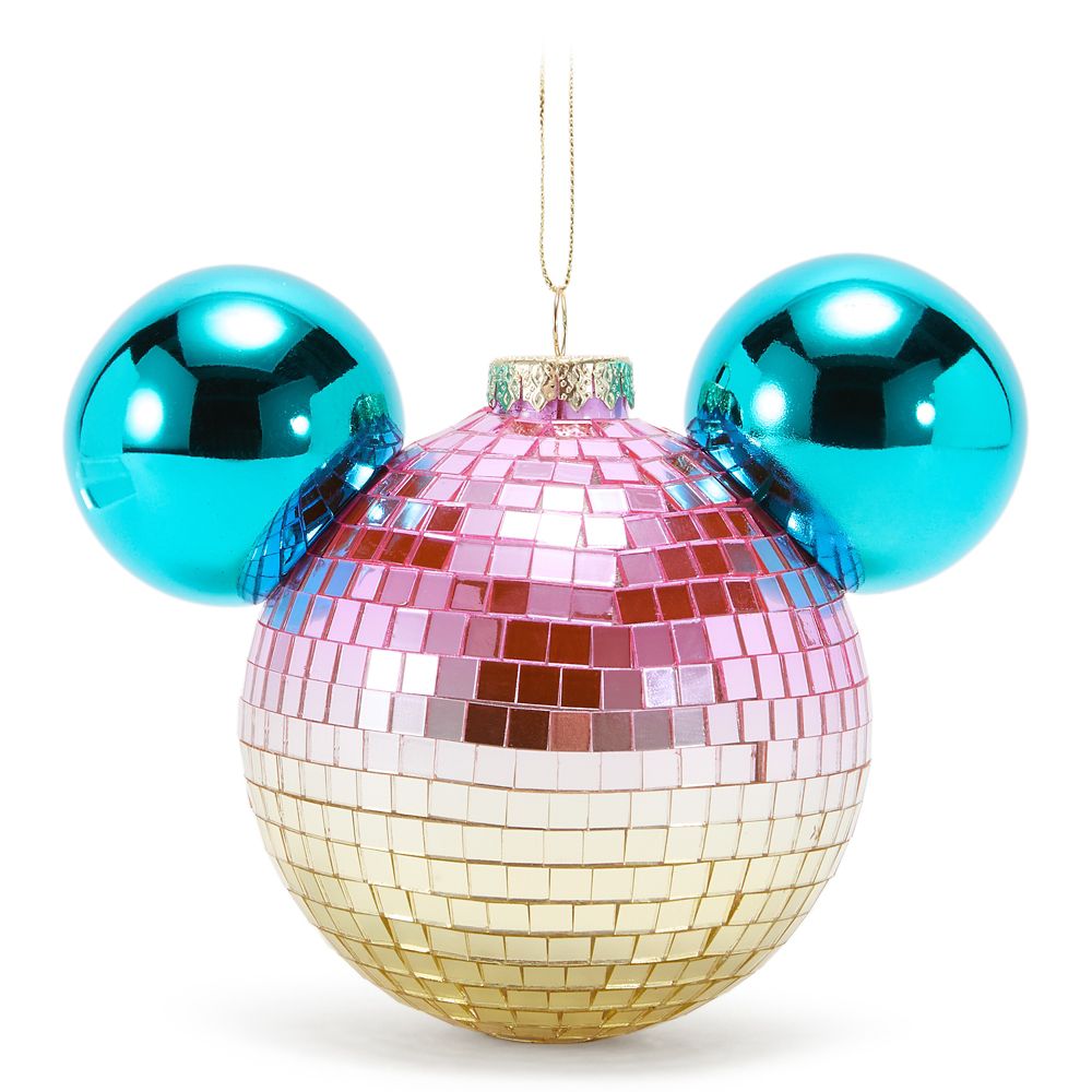 Adorno Esfera Disco Espejada Ícono Mickey Mouse