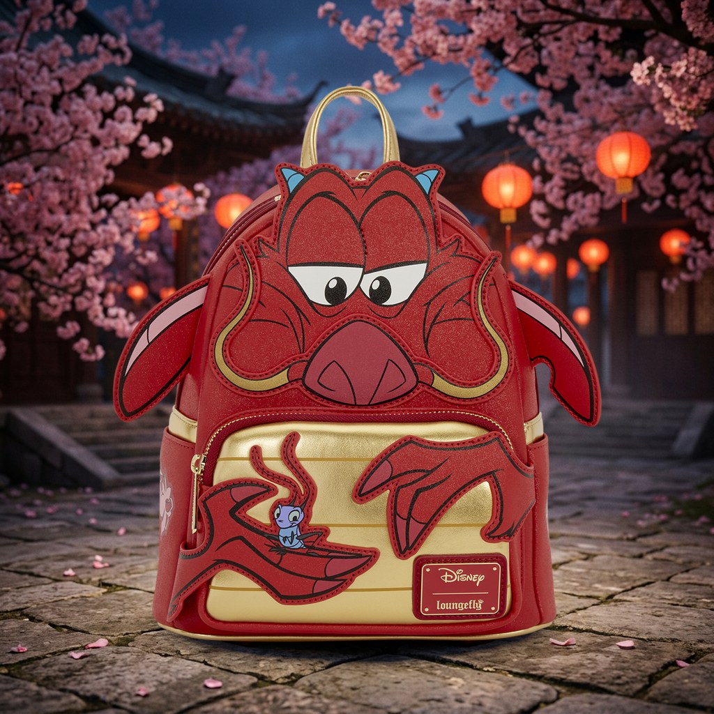 Mini mochila Mushu Mulan Loungefly